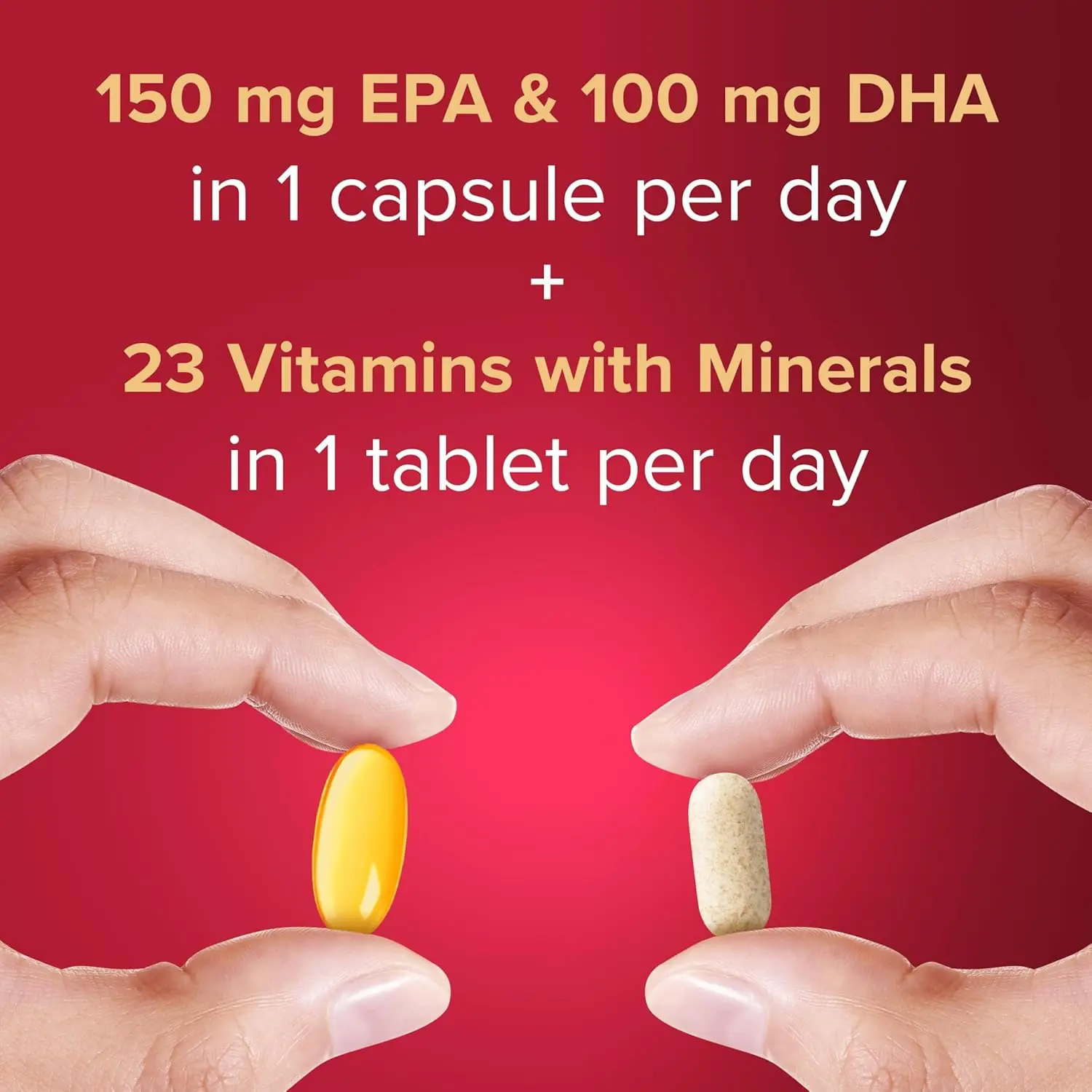 Seven Seas Perfect7 Woman Plus: فيتامينات متعددة للنساء (Omega-3، Vit D، Zinc) للصحة 1-7، 30 قرصًا + 30 كبسولة، توريد لمدة شهر واحد