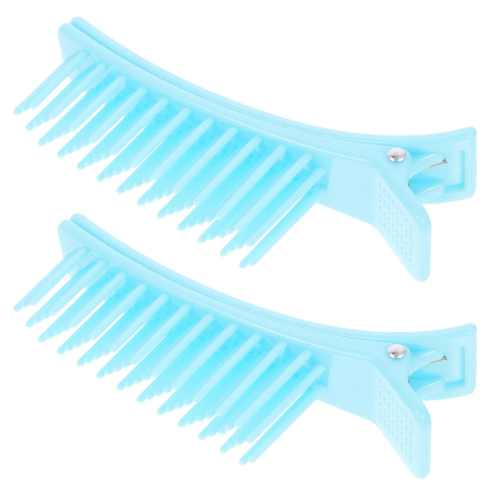 

Salon Hair Clips with Comb 2 3pcs Plastic Hairpin for Sectioning Top Layering Lazy Hairstyles Barber Styling Clamps