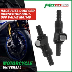1PC Quick Release Non Drip 8mm / 6mm Race Fuel Coupler Connector Shut-Off Valve Petrol Hose Motorcycle Accessories interface