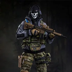 In Stock FLAGSET 73033 1/6 Ghost Team Mask Design Man Soldier Model Moder Battlefield 2007 Movie Role Original 12