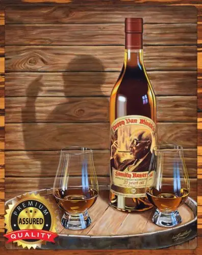 

Pappy Van Winkle-специальный резерв, Бурбон-редкий металлический знак