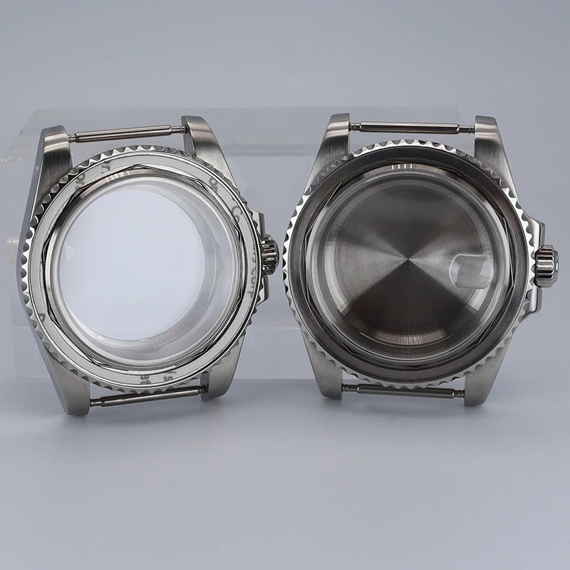 40mm Watch Case Parts 316L Stainless Steel Sapphire Glass For Seiko nh34 nh35 nh36 nh38 Movement 28.5mm Dial Hot Sale GMT-MASTER