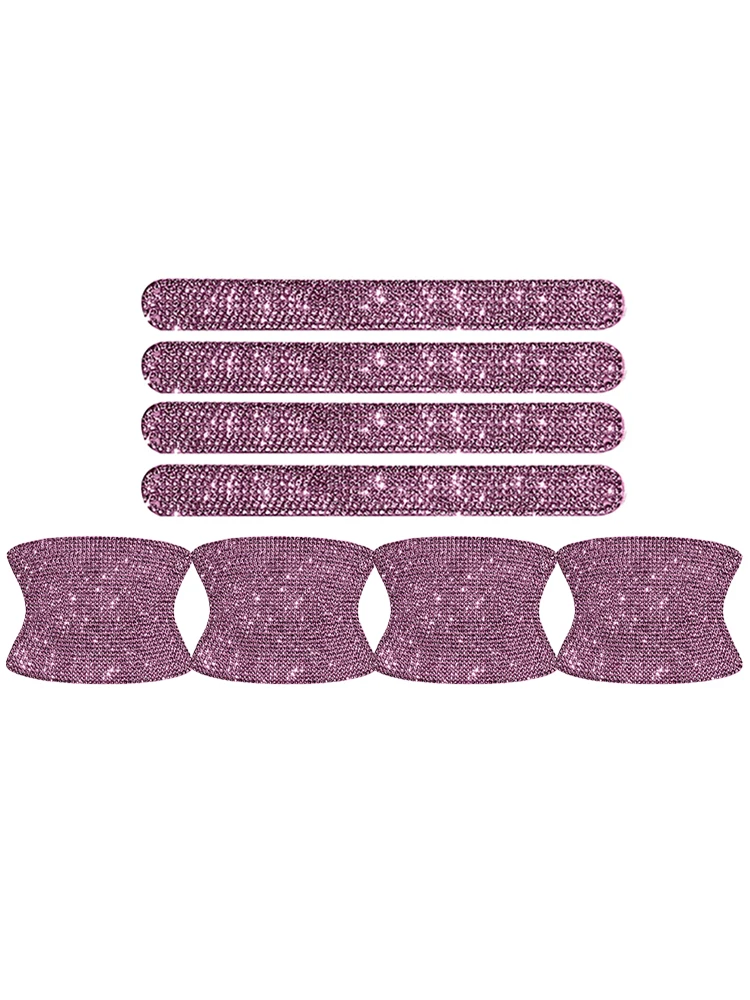 

Bling Car Door Handle Protector Reflective Rhinestones Universal Protective Film Door Handle Cover Car Door Bowl Protection