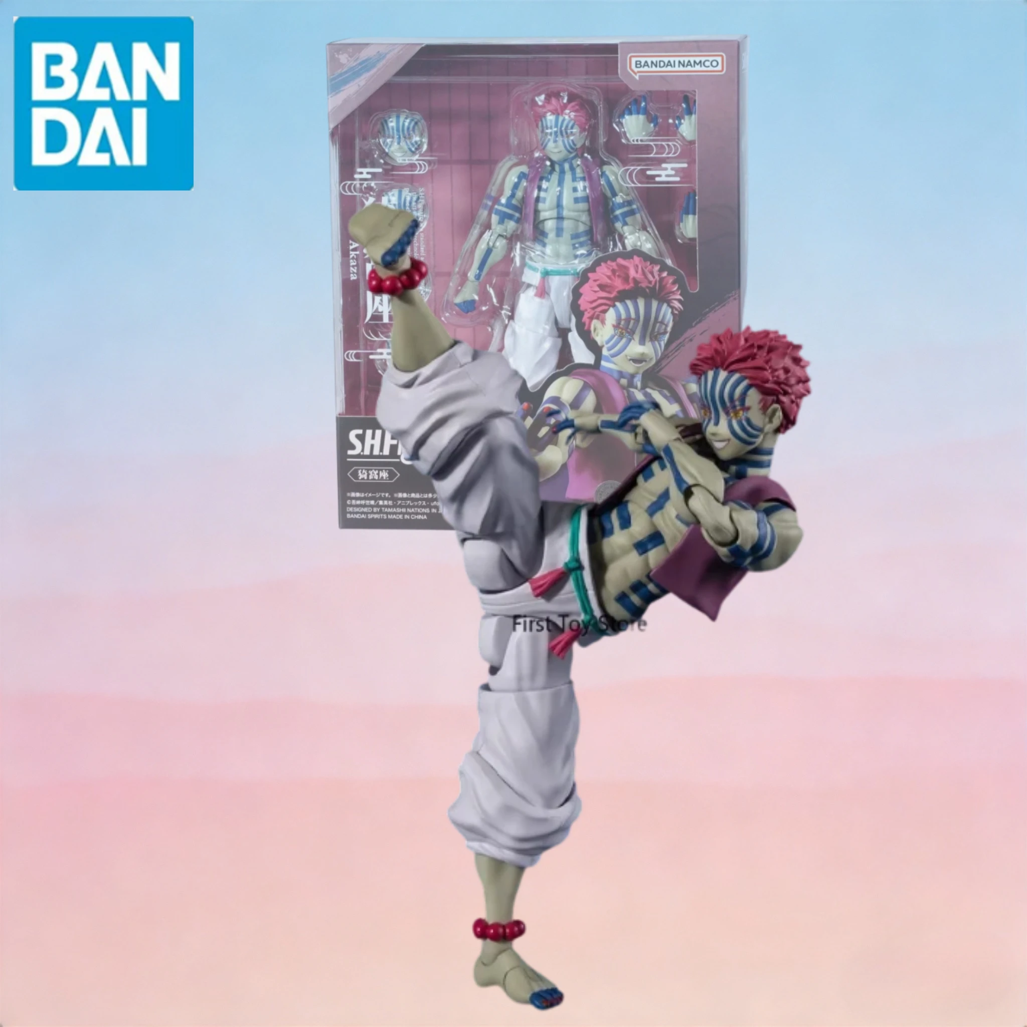 

В наличии: Оригинальная коллекционная фигурка Bandai SHF Demon Slayer Upper Moon Three Akaza, масштаб 1/12, модель для подарка