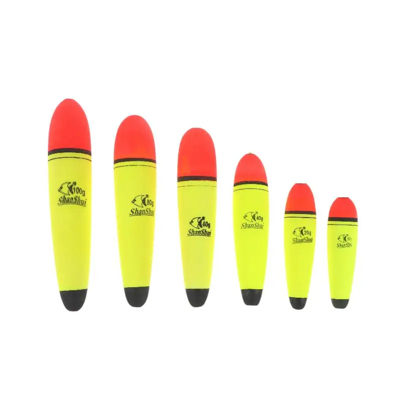 1/3Pcs Foam Plastic Sea Rock Fishing Striking Floats EVA Fishing Float 10-120g Lure Weight Light Stick DIY Accessories