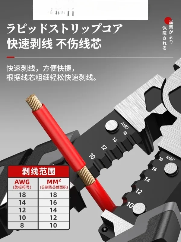 

Japanese tiger pliers multifunctional household pointed nose pliers for electricians(10pcs)