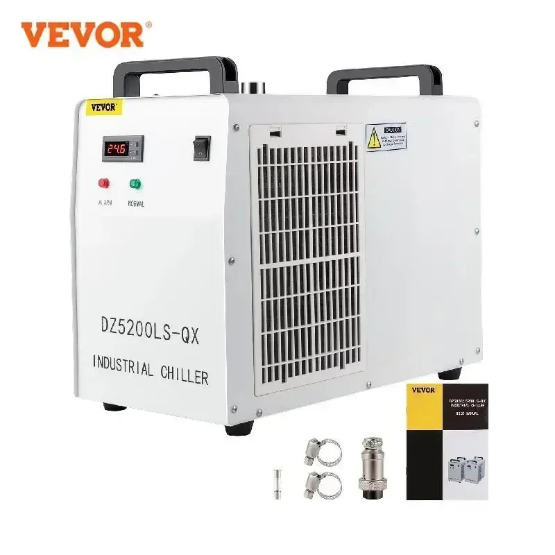 VEVOR CNC laser engraving machine chiller thermal cracking industrial water cooler CO2 glass laser tube cooling