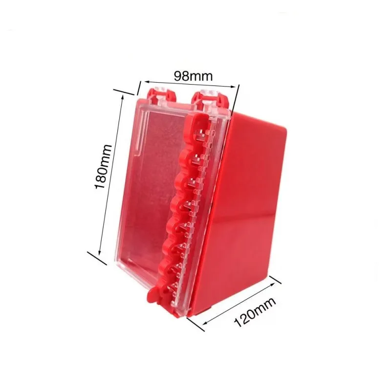 Mini boîte de verrouillage de groupe de sécurité en plastique mural, équipement de grande taille, circuit multipoint multiple, co-gestion, dispositif LOTO