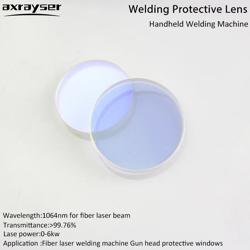 Imagem -03 - Janelas Protetoras da Soldadura do Laser Lente Ótica Wsx Qilin Hanwei Peças da Cabeça da Máquina 18x2 20x2 20x2 20x3 20x4 mm 1064nm