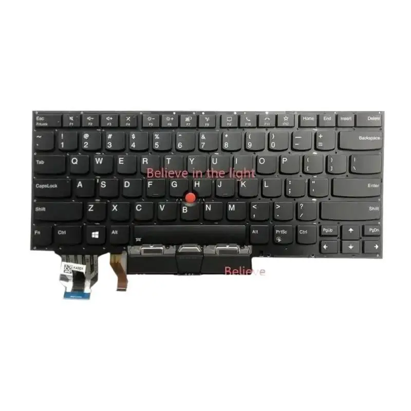 

For Thinkpad X1 Carbon 8th Gen 2020 Type 20U9 20UA Keyboard US SN20W73869 €|€€