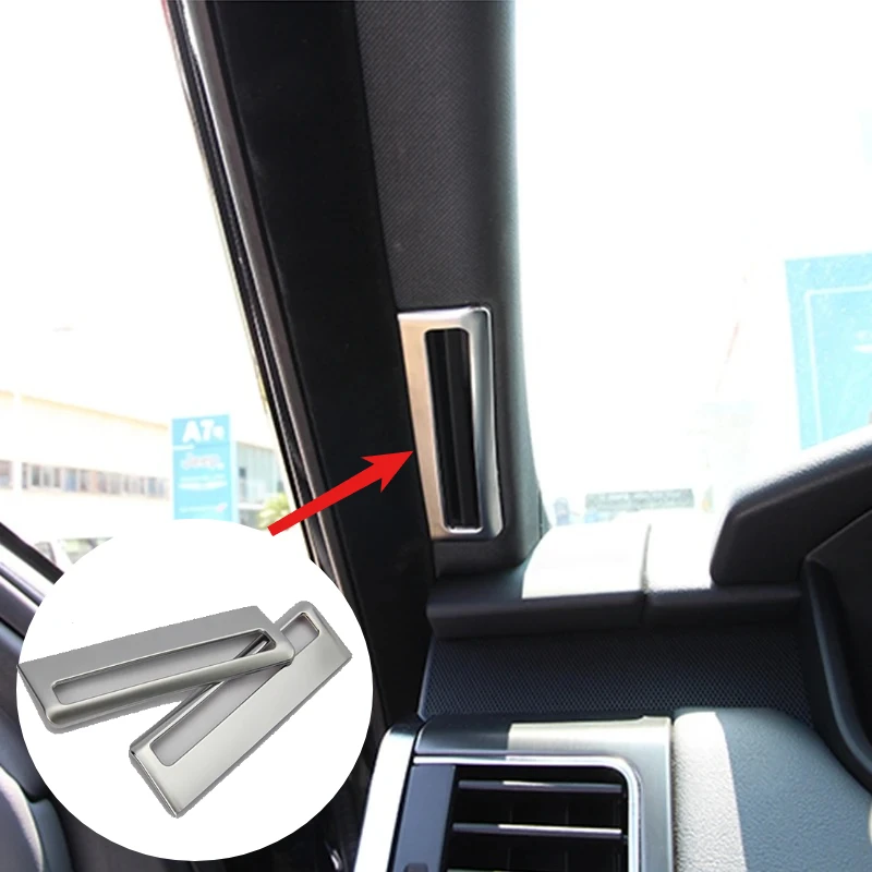 

ABS For Land Rover Range Rover Sport Vogue Discovery 5 Car A Pillar Air Conditioning Vent Trim Stickers Car Protect Accessories