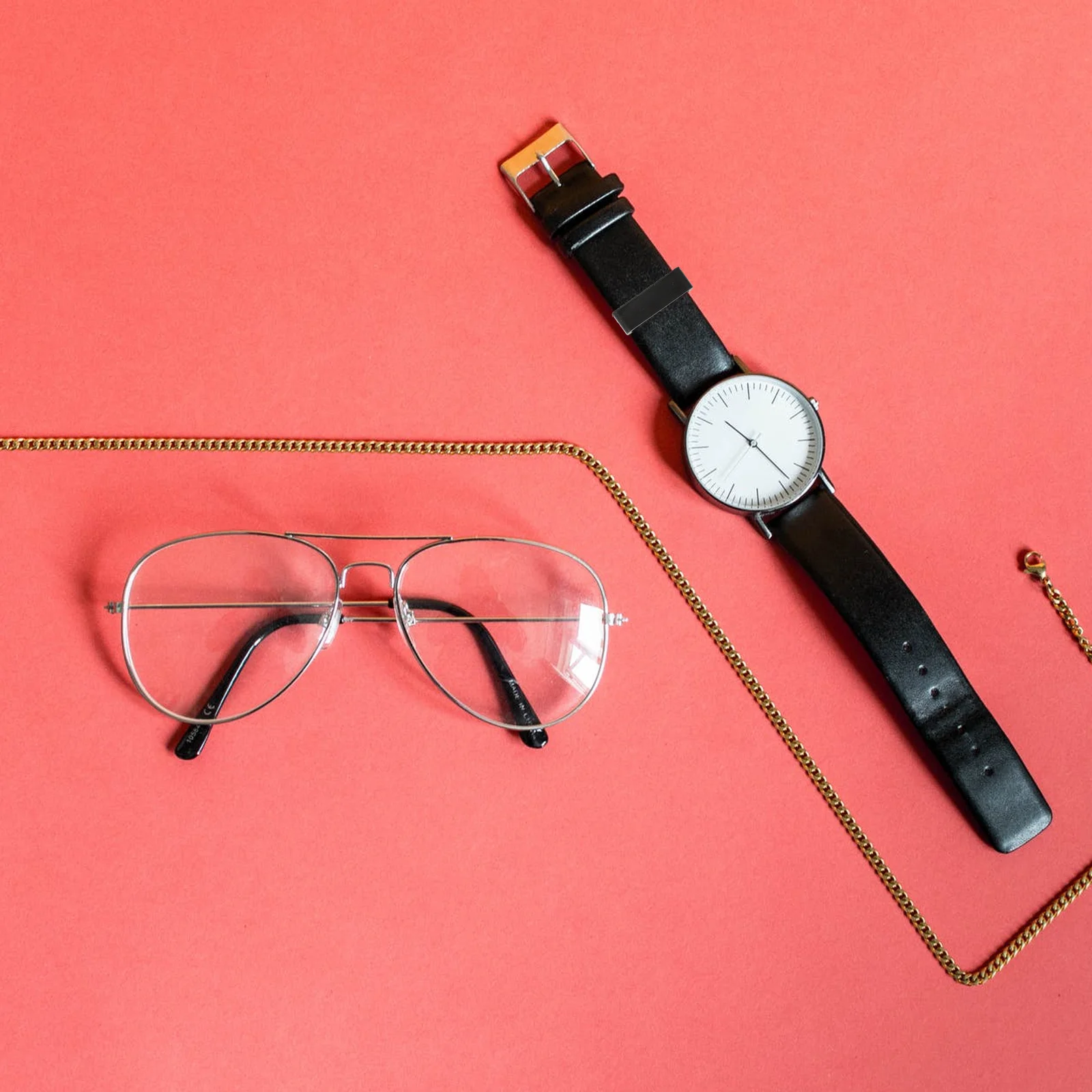 6 pezzi di cinturino per orologio con anello mobile nero, cinturino di ricambio, elasticità, fibbia, anelli di fissaggio