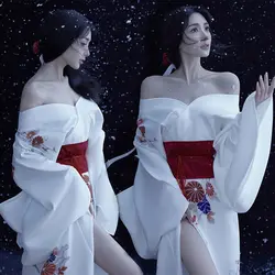 2026 women's yukata traditional Japanese kimono robe photography dress cosplay costume folk dance wear vintage clothing a310