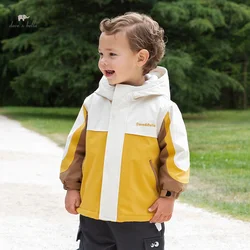 Dave Bella ragazzi cappotti autunnali giacche per bambini giacca a vento con cappuccio con tasca capispalla con cerniera per bambini vestiti per bambini DB3241555