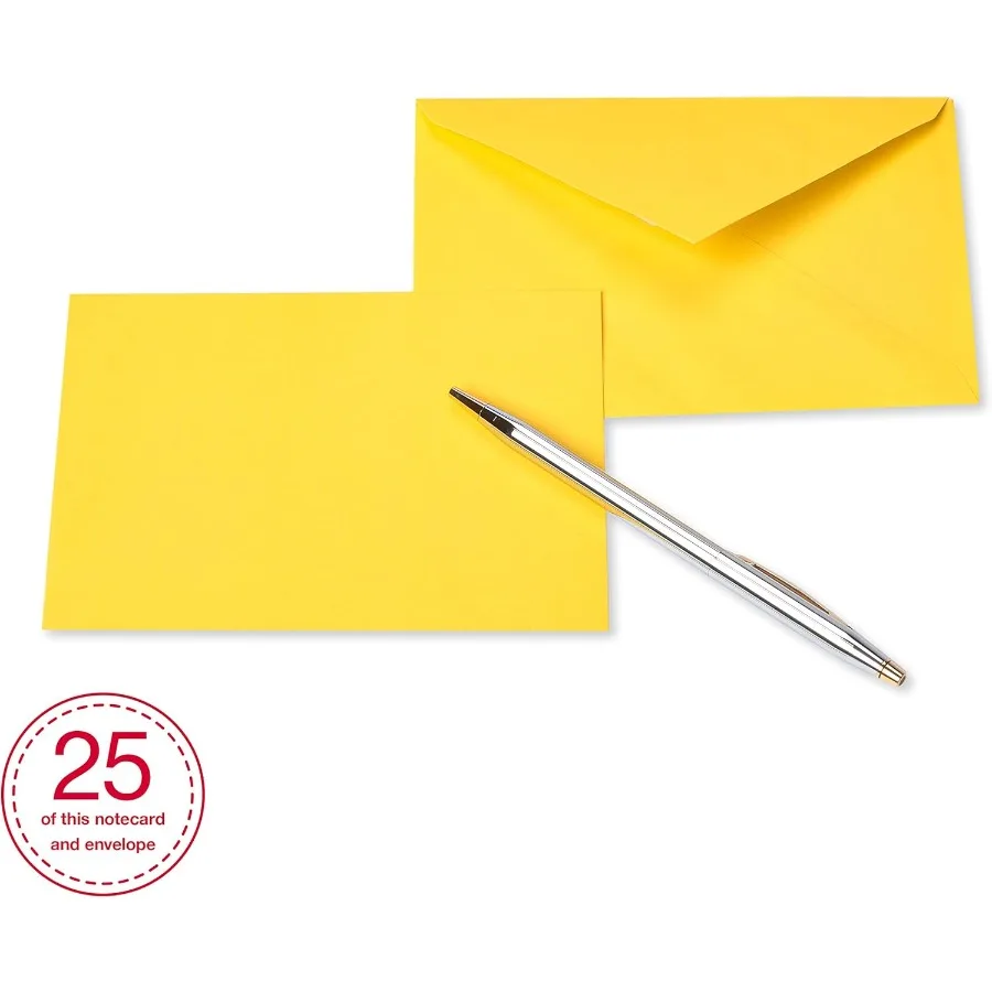 بطاقات فارغة ذات لوحة واحدة من American Greetings مع مظاريف بألوان قوس قزح لدعوات الكتابة الإبداعية والشخصية #6