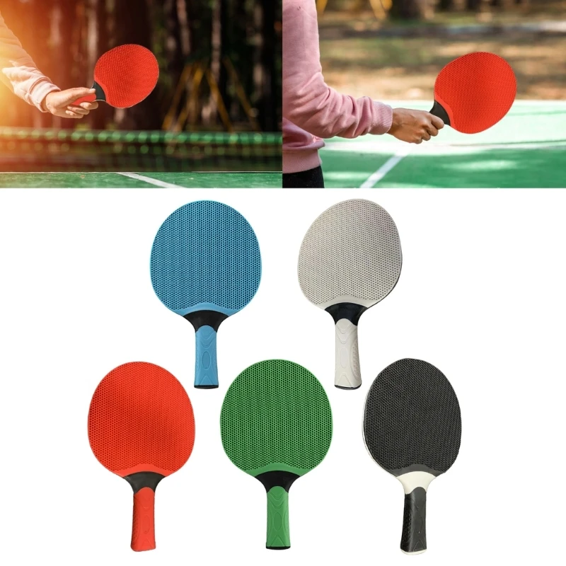 Comfortable Grip PingPong Paddle Portable Table Tennis Paddle Rubber Table Tennis Rackets for Indoor Outdoor Play