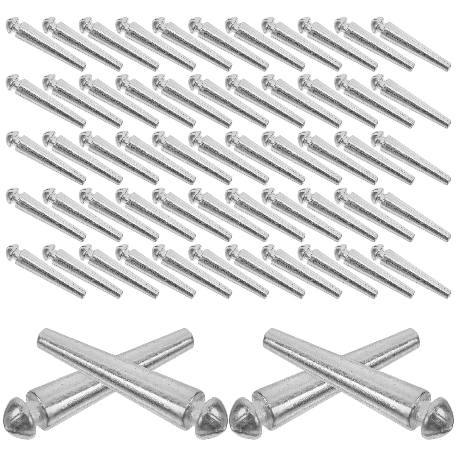 

100Pcs Cards Game Scoring Pegs Metal Cribbage Board Pegs Set Portable for Board Game Room Hotel Use