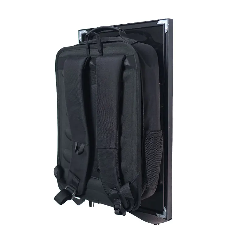 27 Inch Walking Backpack Billboards Advertising Android LCD Displays Digital Signage