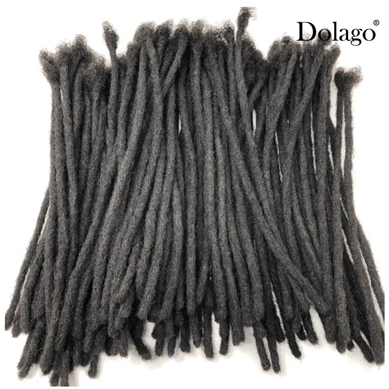 Human Braiding Hair Pre Stretched In Bulk Hair Afro Kinky Curly Dread Locs Human Hair Extensions For Braiding Crochet Braid Hair