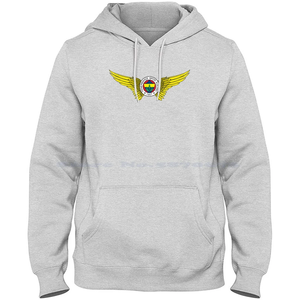 Fenerbahce Logo With Wings 100% Cotton Hoodie Fenerbahce Fenerbahce Fb Sar ? Lacivert Sari Lacivert Kanarya Wings Arma 1907