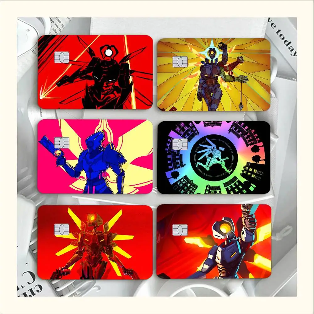 Game ULTRAKILL Layer Fraud   Waterproof Film Skin Cover Credit Card Stickers Debit Front Bank Bus Pass
