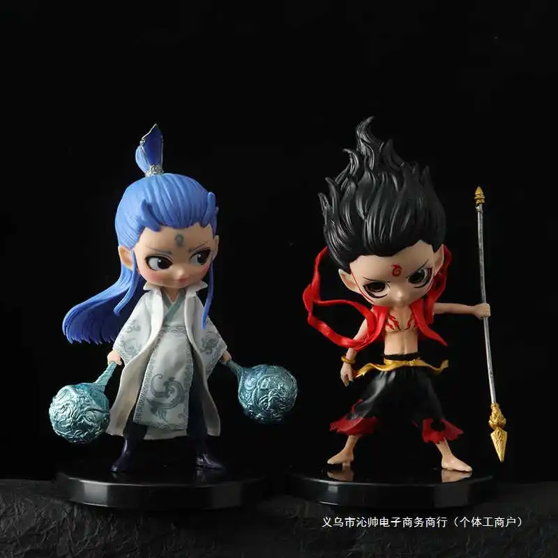 2025 New Hot  Anime Nezha Birth Of The Demon Child Ne Zha Aobing Cartoon Action Figures Models Ornaments Kids Xmas Birthday Gift