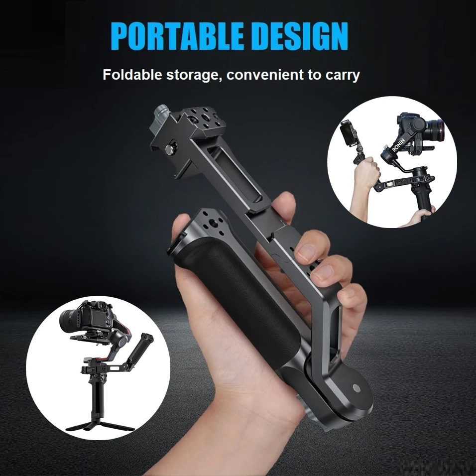 

Sling Handgrip Gimbal Sling Handle for DJI RS4/3/2/Pro/Mini Stabilizer, 13.2lb Max Load, Ergonomic Grip for Low Angle Shooting