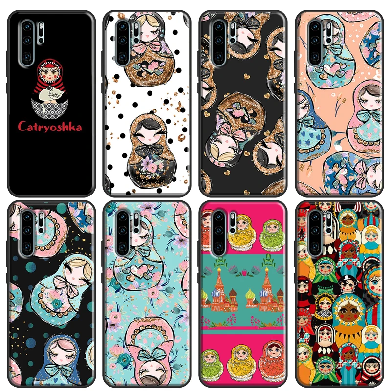 Russian Dolls Matryoshka For Huawei P30 Pro P40 P20 Lite Mate 20 Lite TPU Case For Huawei P Smart 2019 2021 Coque