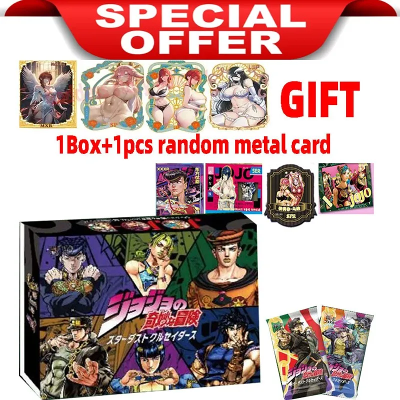 Jojo Cards Bizarre Adventure Jojo Ssp Str Flash Cards Characters Collection Cards Hobby Game Collectibles For Children Gifts