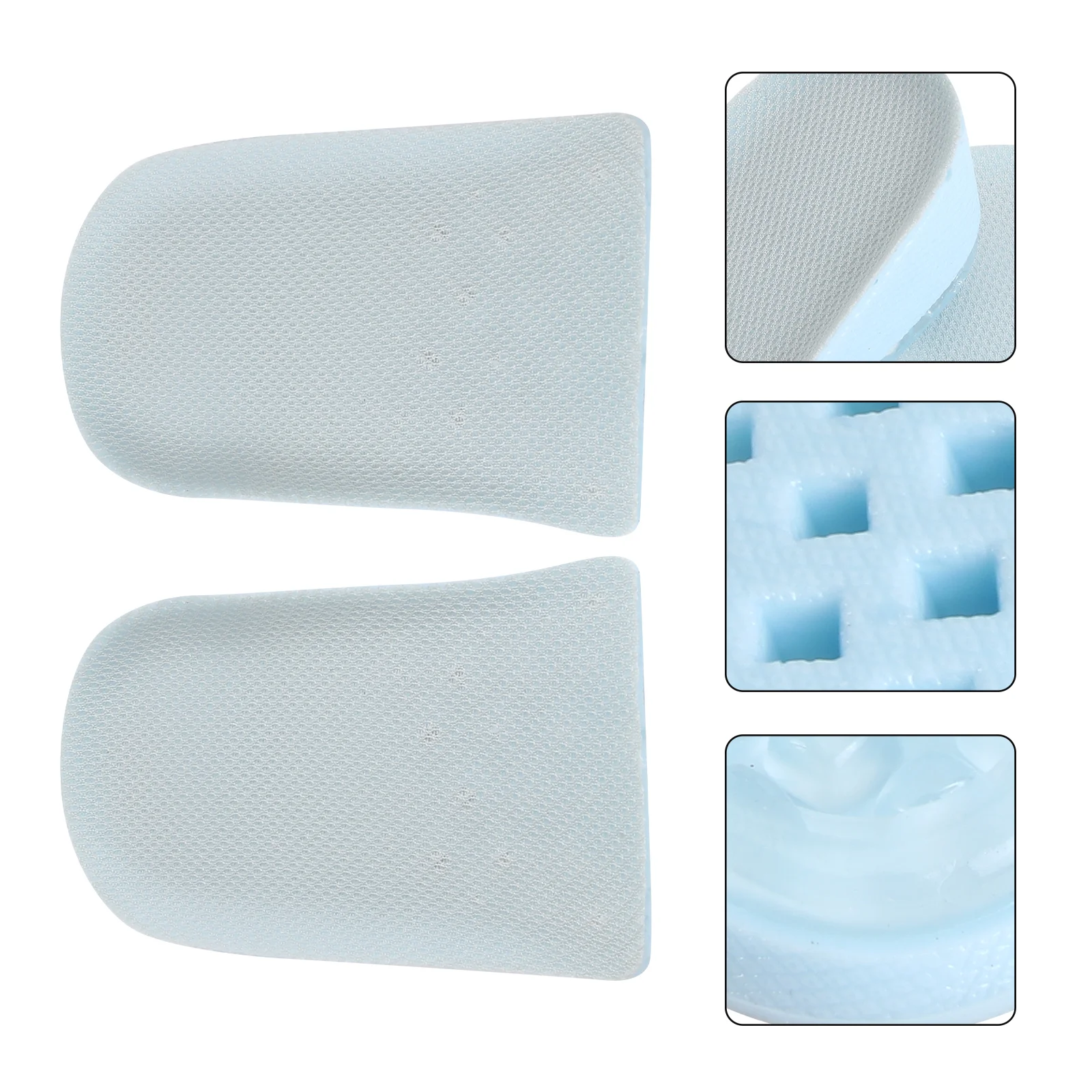 

1 Pair Height Increase Insole Hidden Heel Lift Cushion Breathable Sweat-Absorbing Shockproof Reusable Adjustable Foot Protection