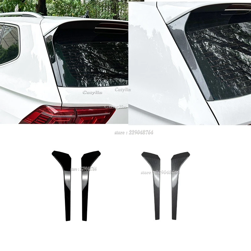 

Pair Car Rear Window Side Spoiler Splitter Glossy Black Left&Right For VW Tiguan R-Line MK2 2017 2018 2019 2020 2021 2022 2023