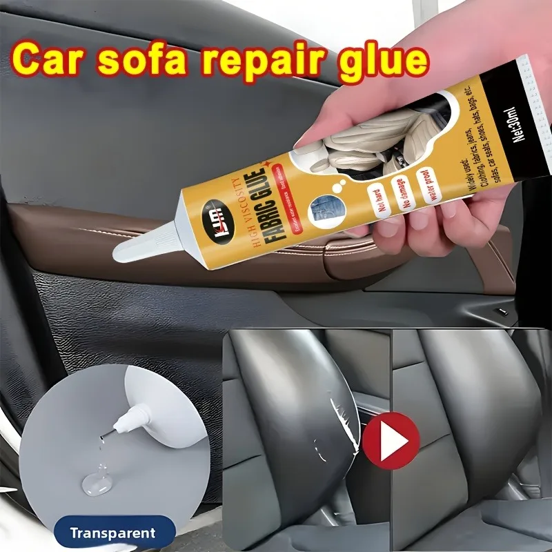 KJM Automotive Sealant Adhesive: Fixes Interior Plastic/Leather Seats & Bonds Windproof Sealing Strips image 3