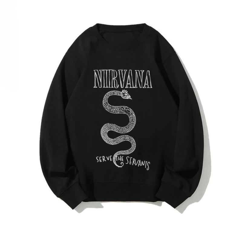 Pop Nirvana La felpa con cappuccio girocollo della Rock Band 2026 Autunno Inverno Lusso di fascia alta è per uomini e donne