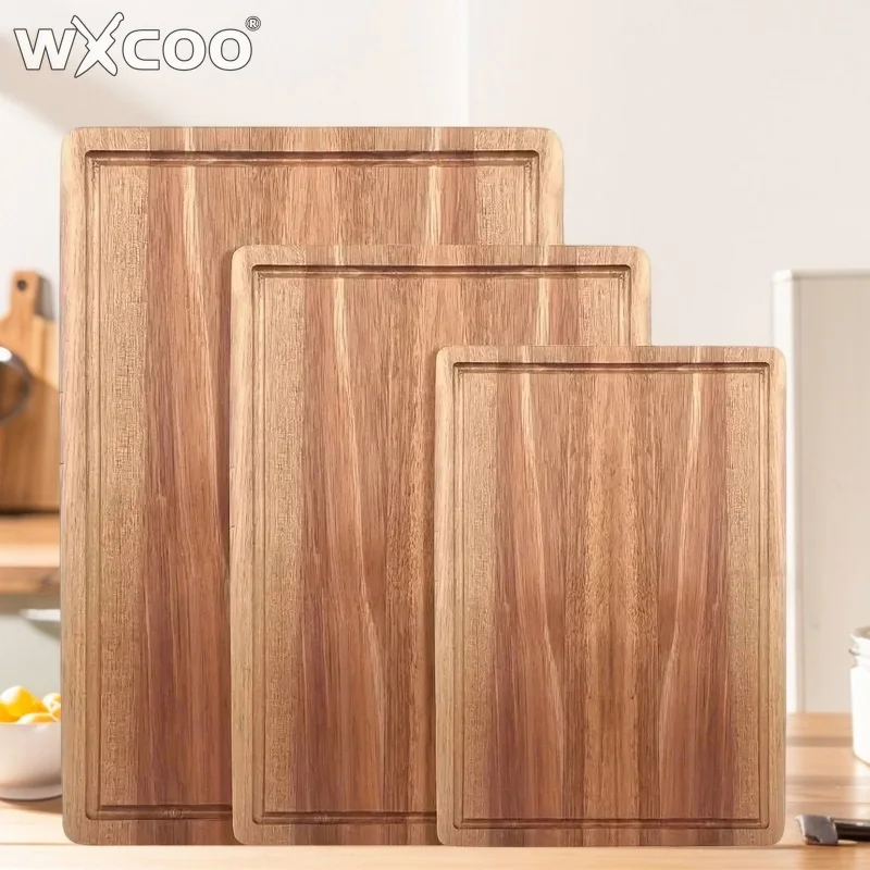 

WXCOO Wooden Cutting Boards for Kitchen Tools Cheese Fruit Cutting Board Butcher Block Chopping Blocks Meat Cutting Board