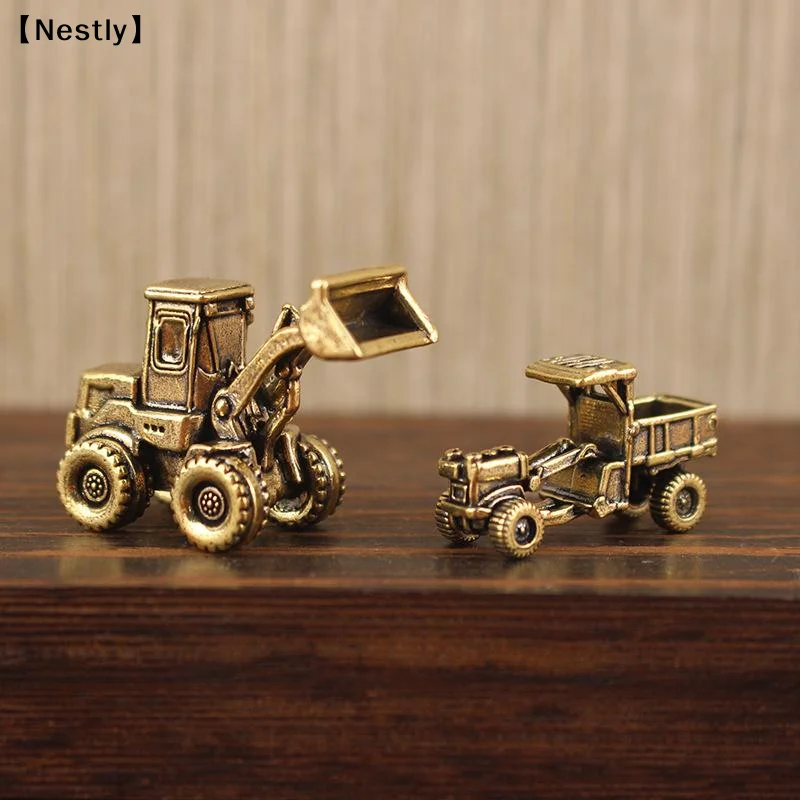 Figure Home Decor Engineering Vehicle Mini Ornament Excavator Truck Micro Landscape Desktop Decoration〔Nest〕