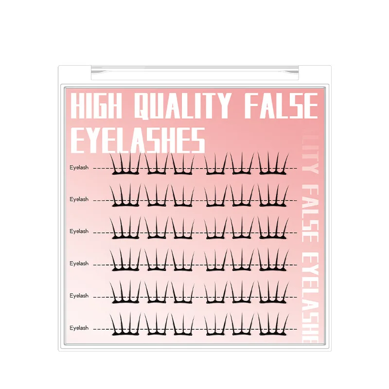 自己粘着式個別まつげ接着剤不要ふわふわクラスターまつげ韓国ファッションマンガまつげエクステ毎日のメイク用
