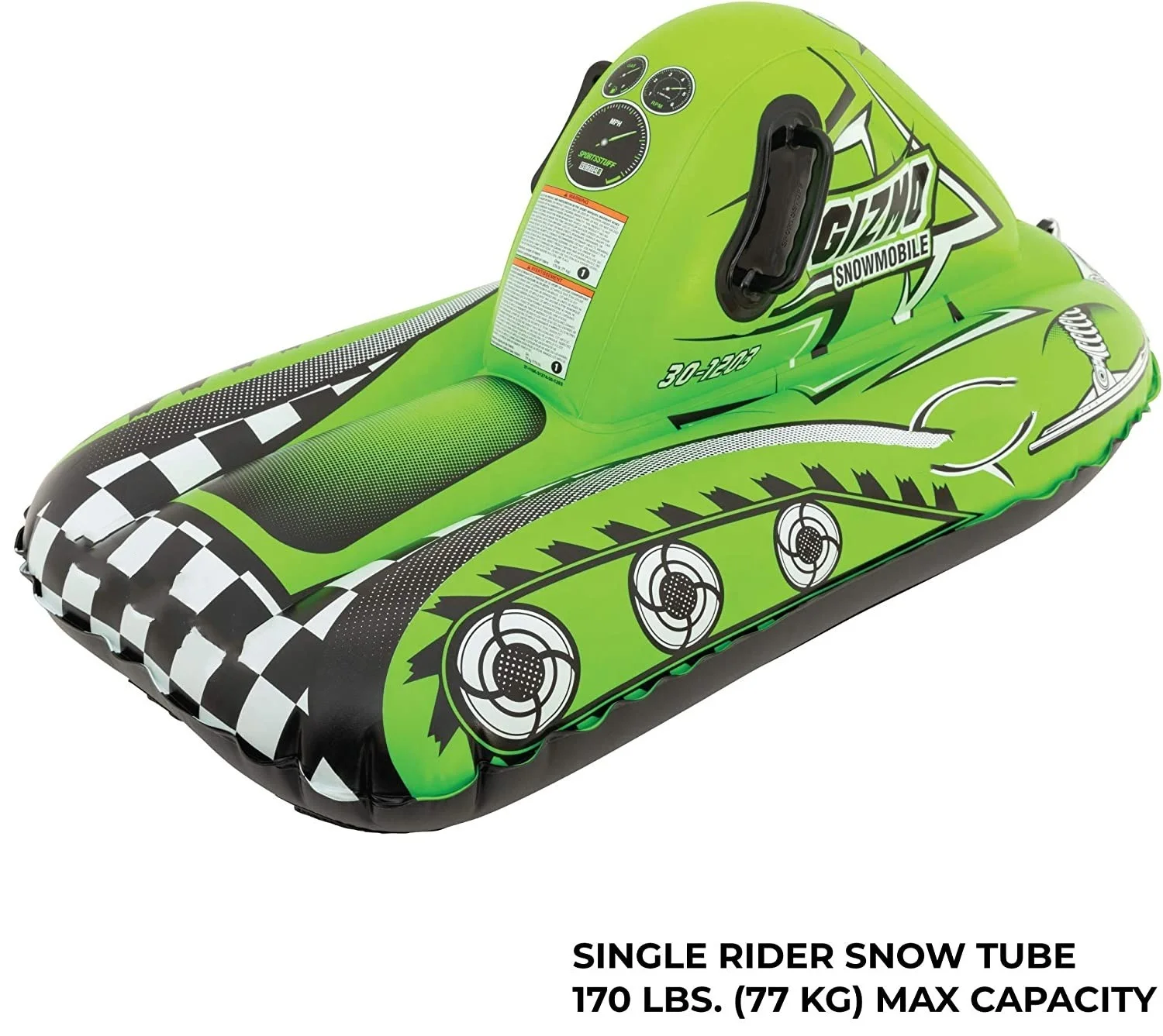 Heavy Duty Kids Inflatable Snowmobile Snow Sled Tube for Winter Sports