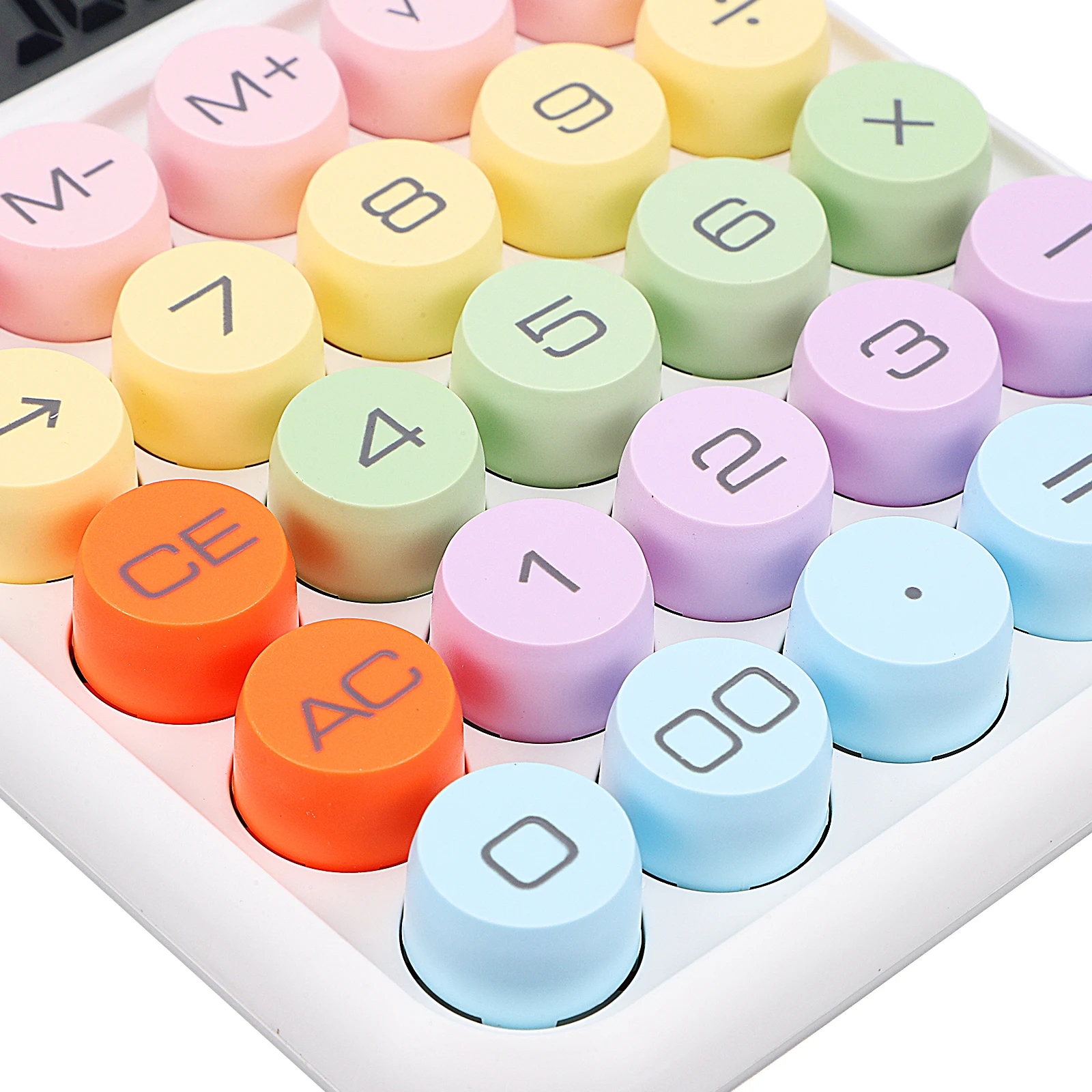 

2Pcs Colorful Mechanical Calculator Desktop Large Display Pocket Portable Office Digital Accounting Calculator