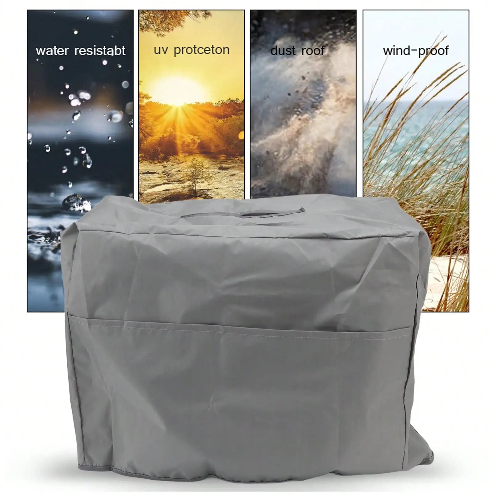 

Водонепроницаемая и устойчивая к ультрафиолетовому излучению крышка сварщика (190T посеребренная полиэфирная тафта)