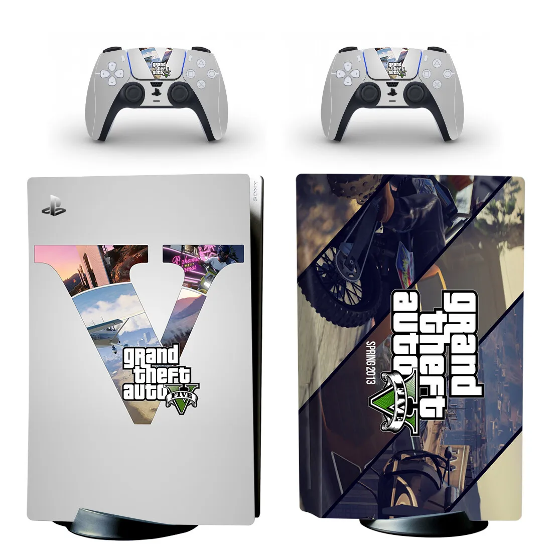 Grand Theft Auto V GTA 5 PS5 Disc Skin Sticker Protector Decal Cover for Console Controller PS5 Disk Skin Sticker Vinyl