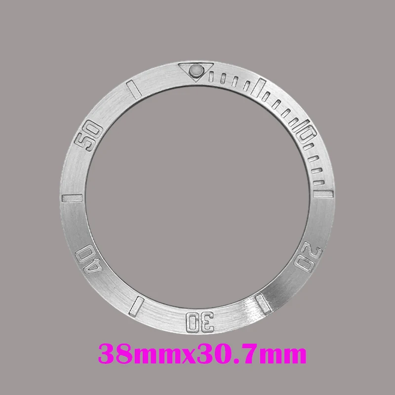 Mod 38mm Aluminum Bezel Ring GMT Bezel Insert FIt for SUB SRPD 40mm Men Watch Cases NH35 NH36 Replace Parts Diving Bezel Insert
