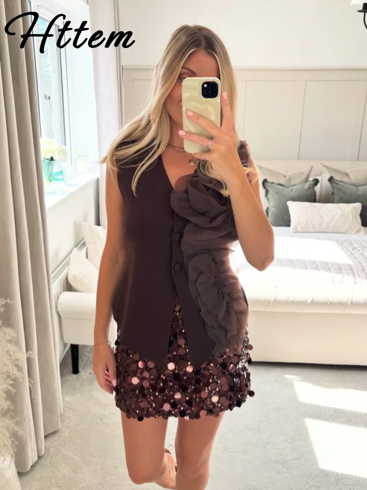 تنورة نسائية صغيرة مثيرة براق موضة عالية الخصر على شكل حرف a تنانير نسائية للنوادي والحفلات 2025 ملابس شتوية للسيدات ملابس جديدة