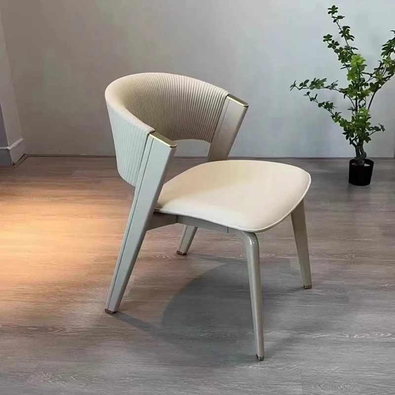 Design Hotel Modern Dining Chairs Lounge Nordic Ergonomic Luxury Dining Chair Single Armchair Chaises Salle Manger Furniture