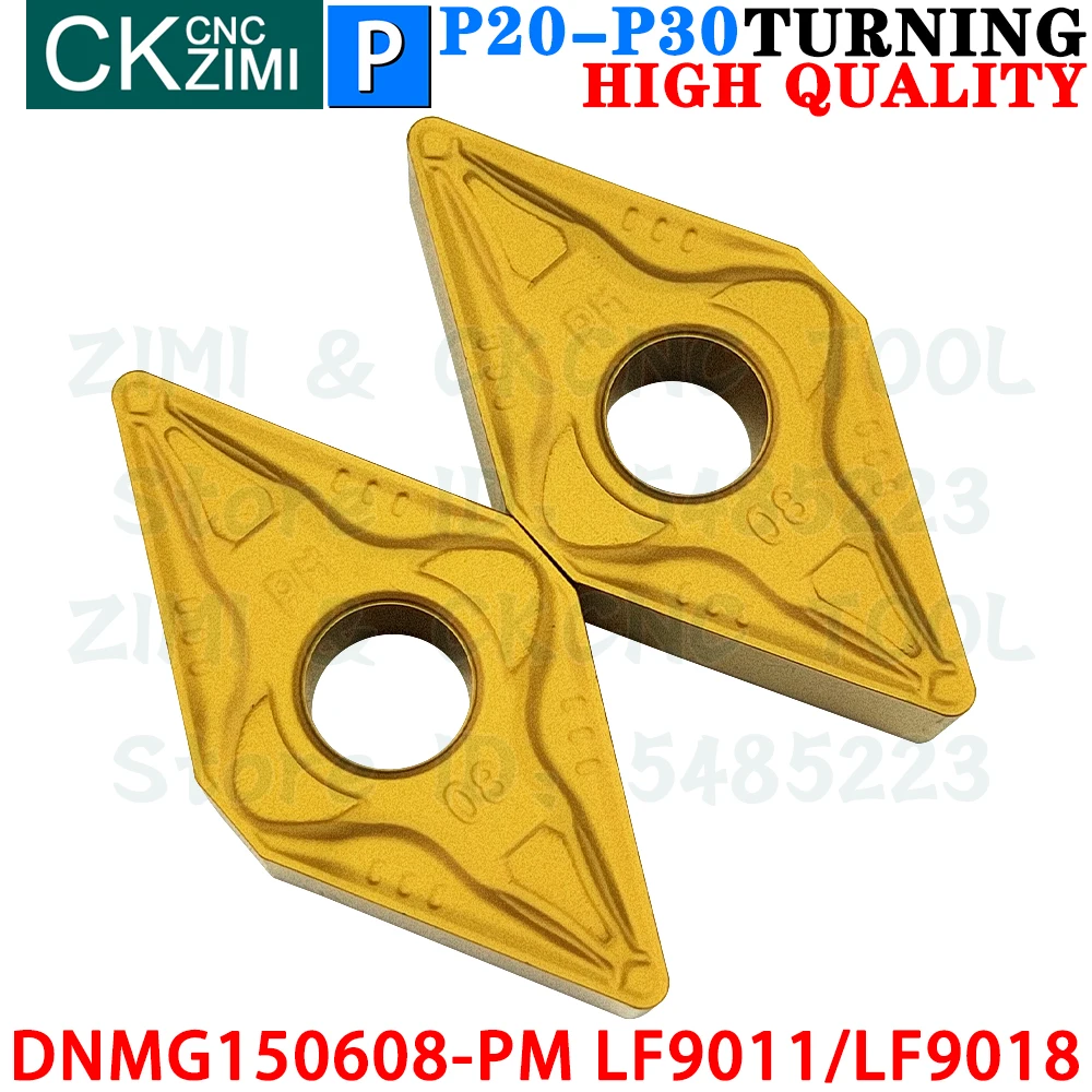 DNMG150608-PM LF9011 DNMG150608-PM LF9018 Sisipan Karbida Alat Sisipan Pembalik Internal Eksternal Alat Pemotong Bubut Logam CNC DNMG 1506 Alat pertukangan