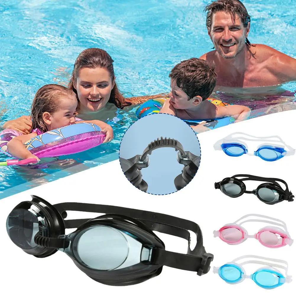 Anti-fog UV Protection Lens Men Women Waterproof Professional Silicone Swimming Adult Adjustable Goggles U1Z7