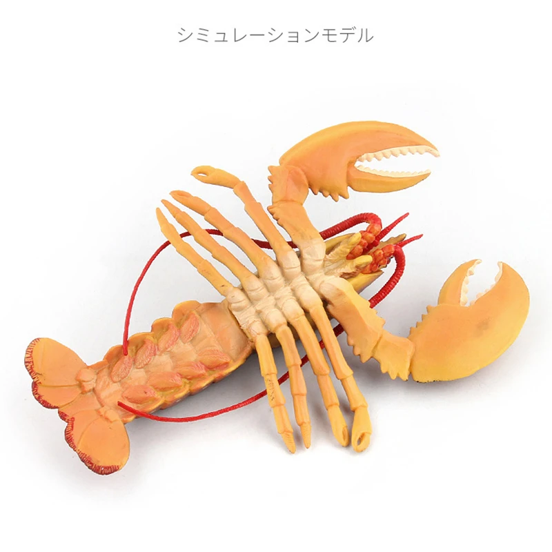 Realistic Marine Simulation Lobsters Model Solid Sea Life Australian Lobster Boston Lobster Action Figures Toy For Kid Xmas Gift