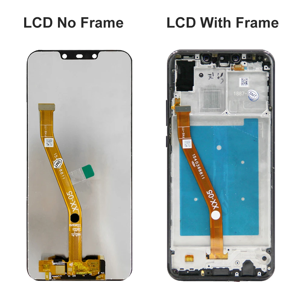 6.3''For HUAWEI Nova 3 LCD PAR-AL00 LX1M LX1 LX9 TL20 LCD Display Touch Screen Digitizer Assembly Replacement,With frame.