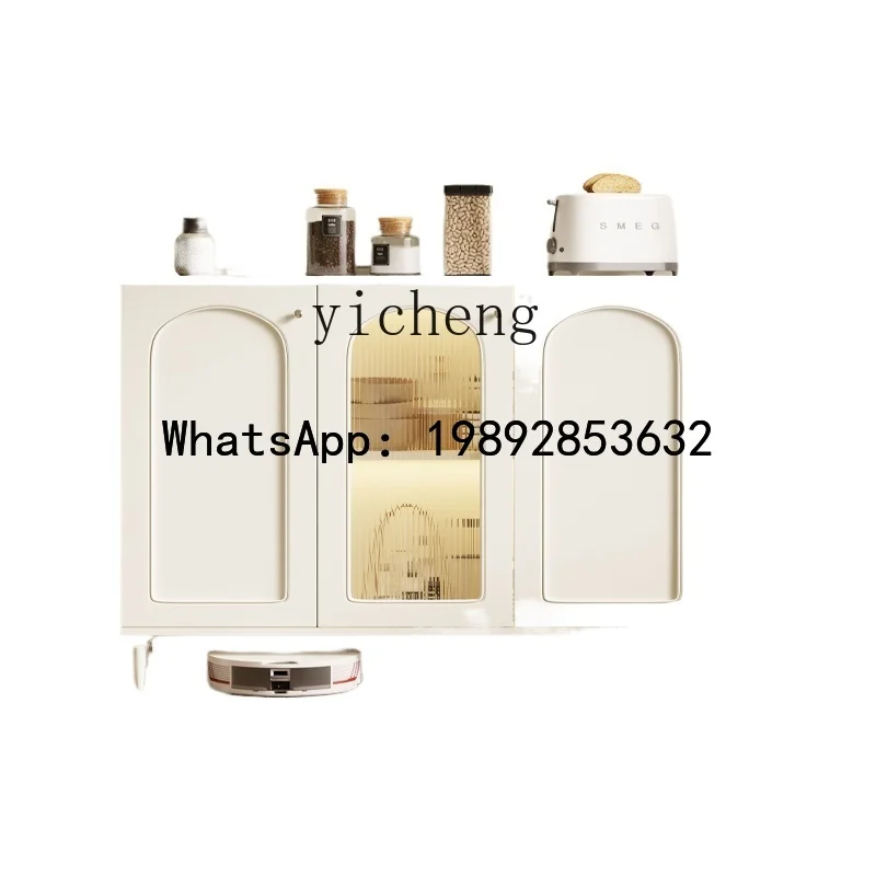 dining side storage cabinet, cream style living room storage, simple wall storage cabinet, wall storage cabinet