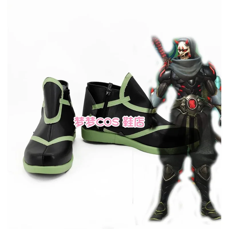 

OW Game Genji Shimada Обувь для косплея для Хэллоуина, Рождественской вечеринки