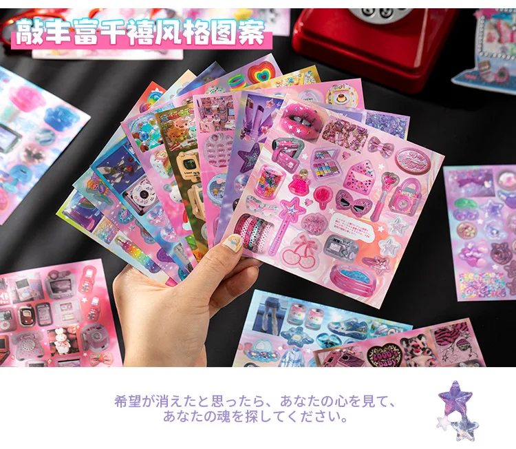 20 Blatt japanisches kreatives Stickerbuch, niedliche Dekoraufkleber im japanischen Stil, Scrapbooking, DIY-Tagebuch – Detail 4